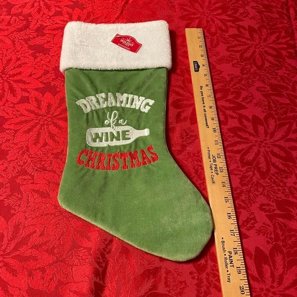Christmas stocking Dreaming of a wine - Picture 3 of 8